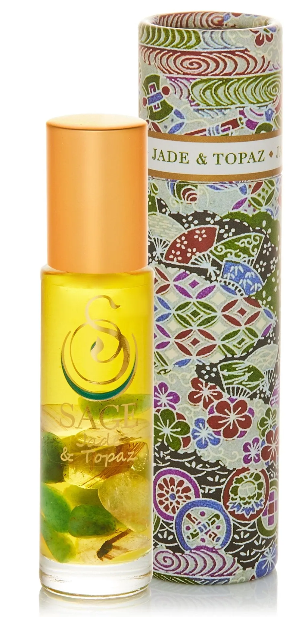Jade & Topaz Blend 1/4 oz Gemstone Perfume Oil Concentrate by Sage