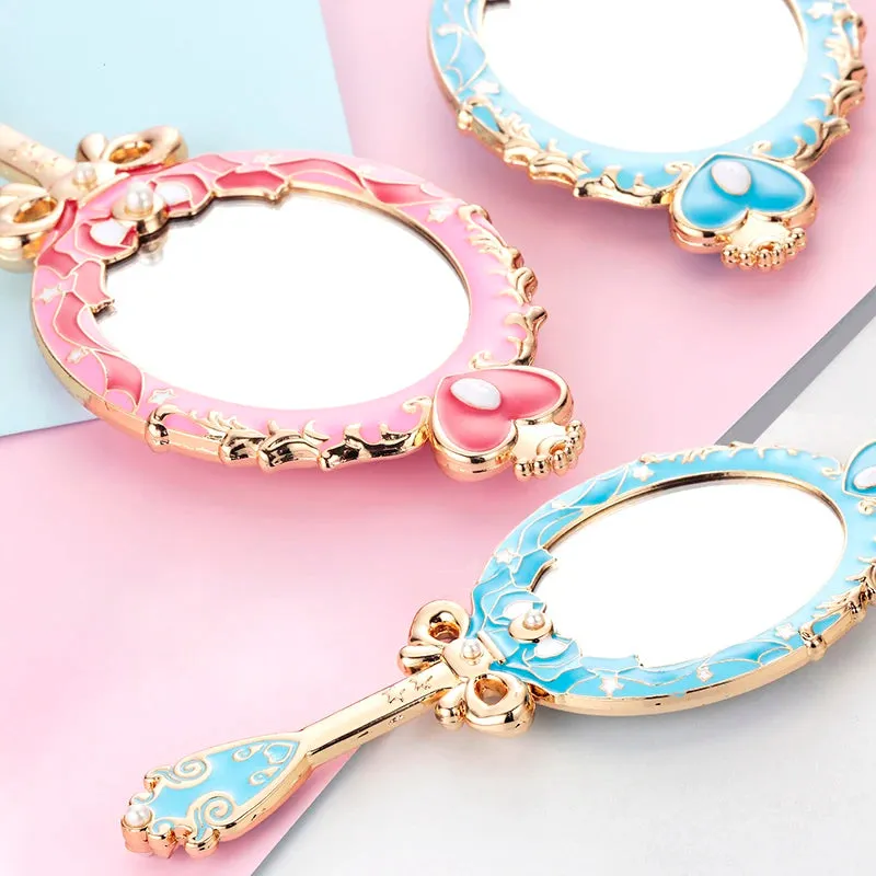 Kawaii Sailor  Butterfly Makeup Mirror ✨🌙 | Cute Pearl Handheld Cosmetic Mirror for Beauty Lovers 💖🦋
