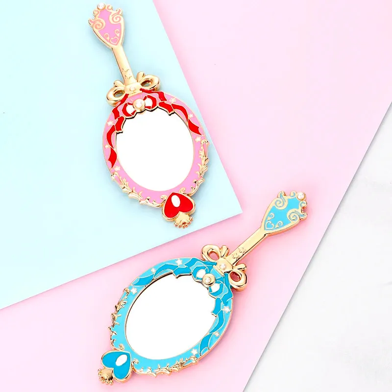 Kawaii Sailor  Butterfly Makeup Mirror ✨🌙 | Cute Pearl Handheld Cosmetic Mirror for Beauty Lovers 💖🦋