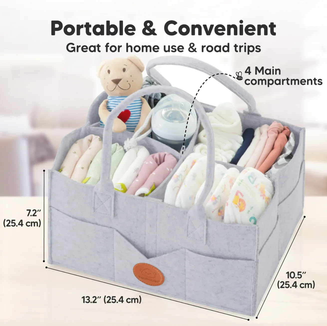 KeaBabies Original 2.0 Diaper Caddy
