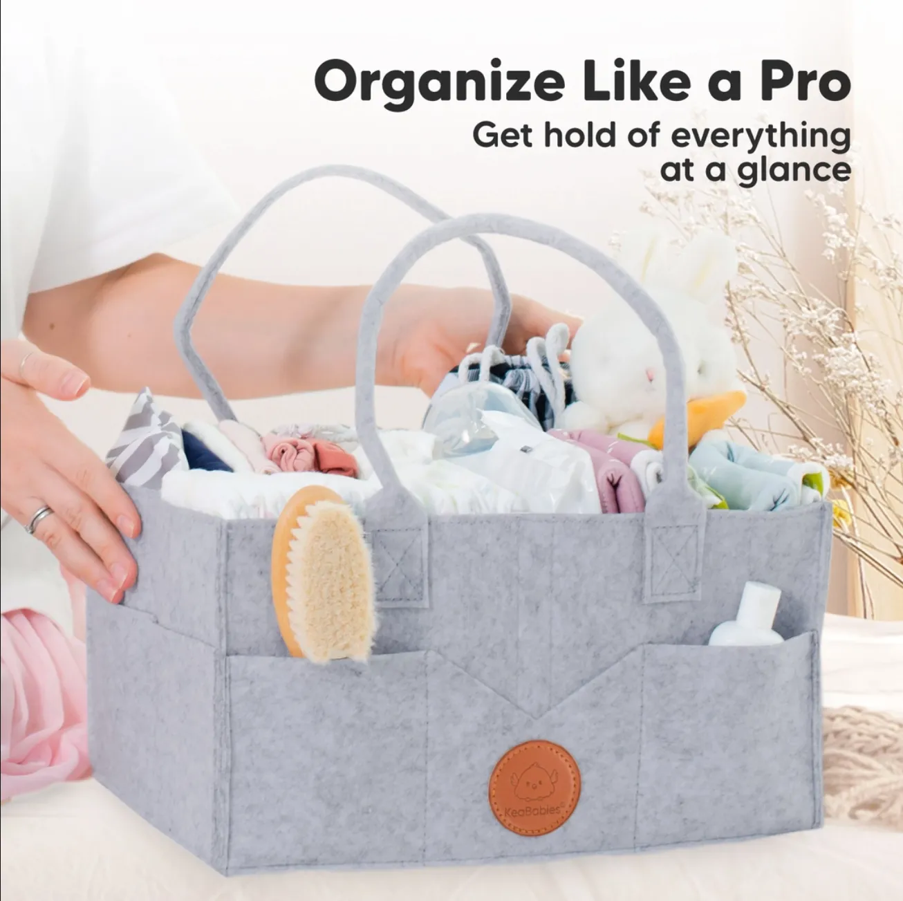 KeaBabies Original 2.0 Diaper Caddy