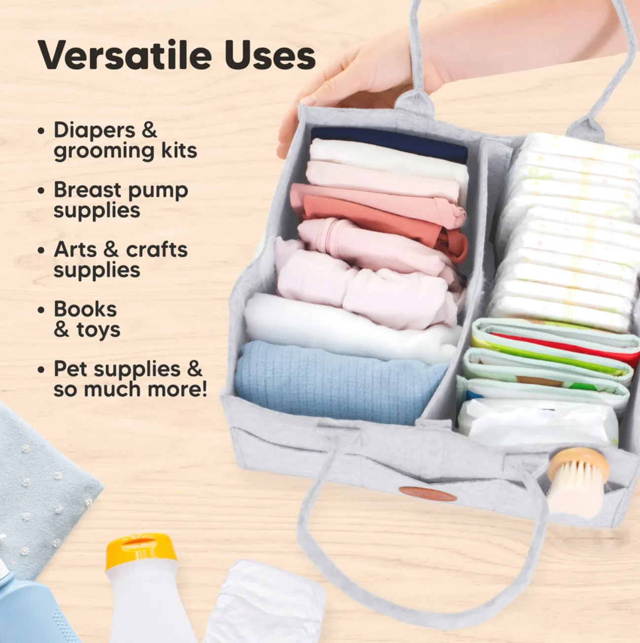 KeaBabies Original 2.0 Diaper Caddy