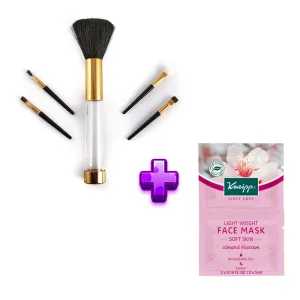 Kellermann Cosmetic Brushes   2x Kneipp Soft Skin Face Masks 5ml