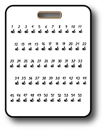 Key Board Spring Hooks
