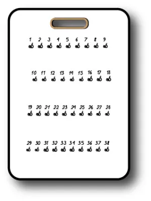 Key Board Spring Hooks