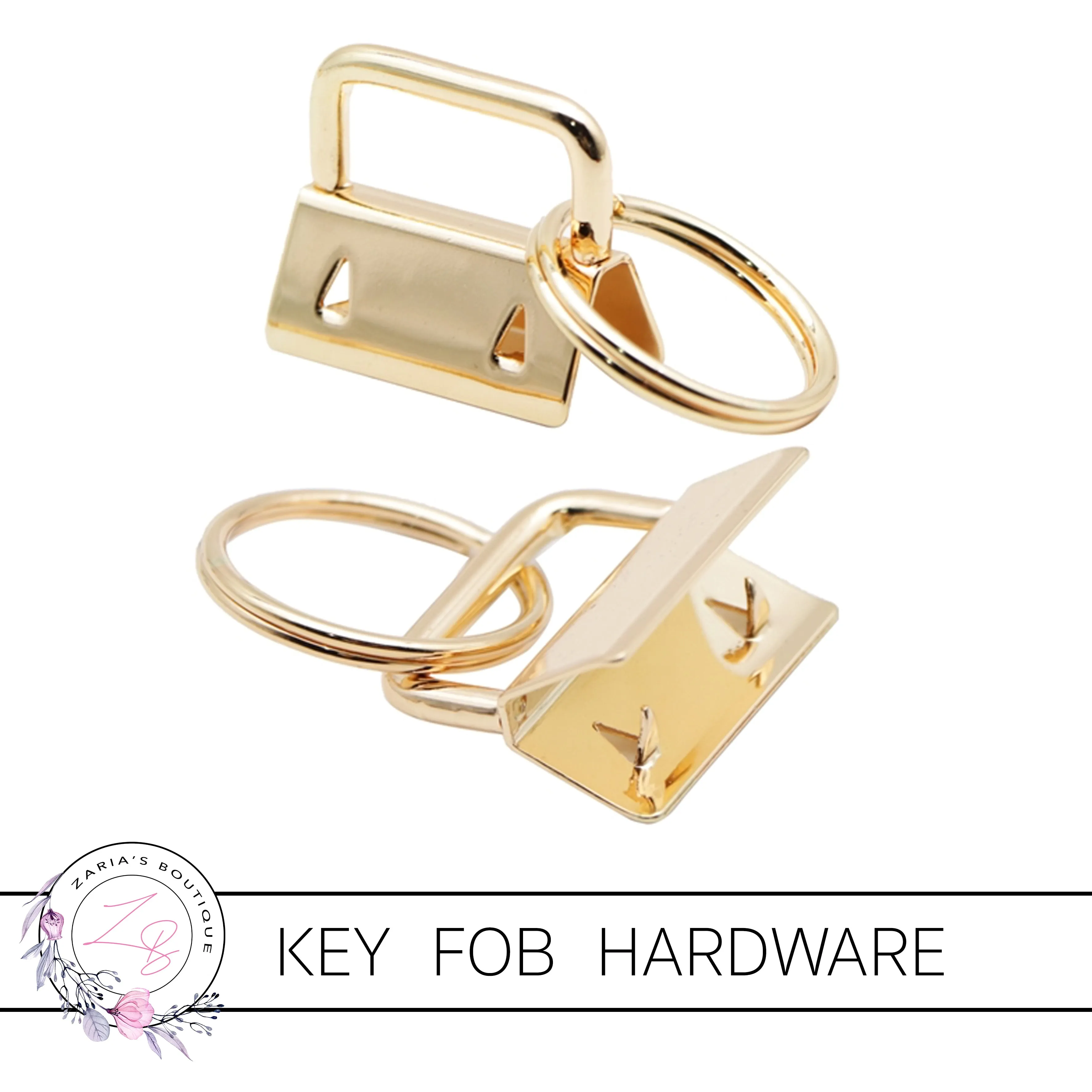 Key Fob Keyring Clip Hardware ~ Gold 25mm ~ 5 pieces, 10 or 20 pieces
