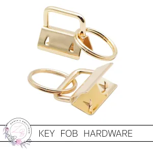 Key Fob Keyring Clip Hardware ~ Gold 25mm ~ 5 pieces, 10 or 20 pieces