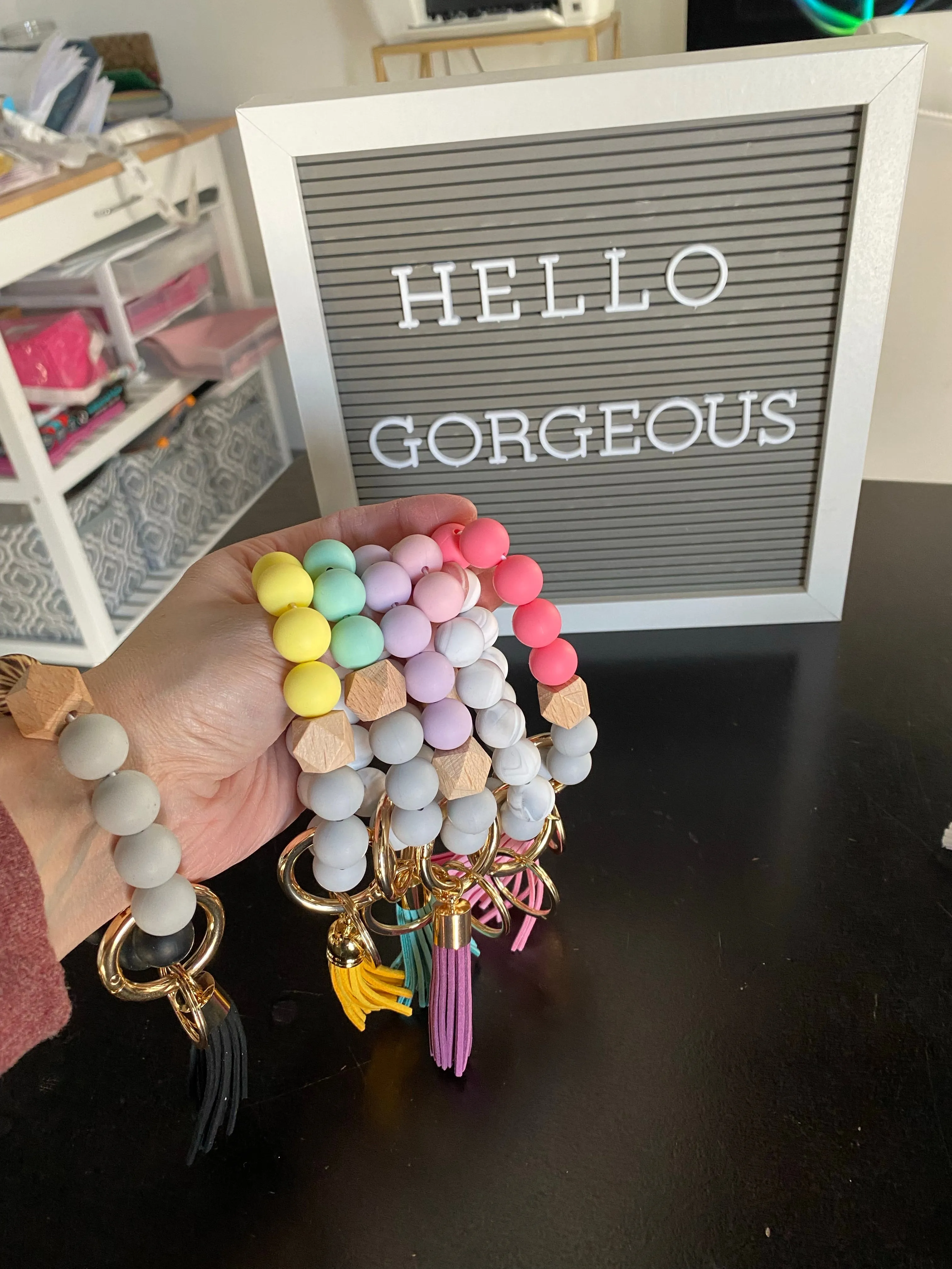 Key Ring Bangle Bracelet