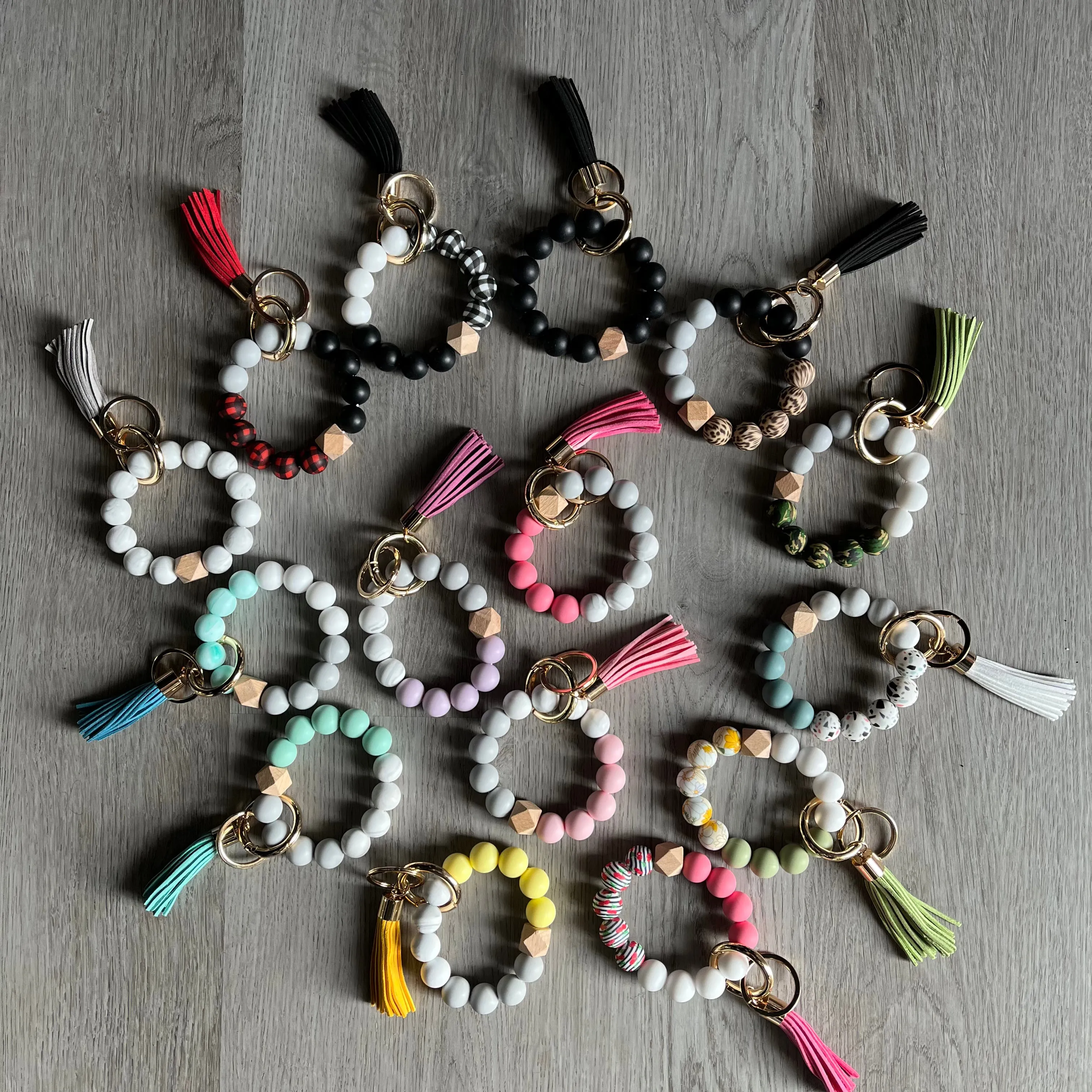 Key Ring Bangle Bracelet