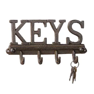Key Wall Hook (4 Hooks)