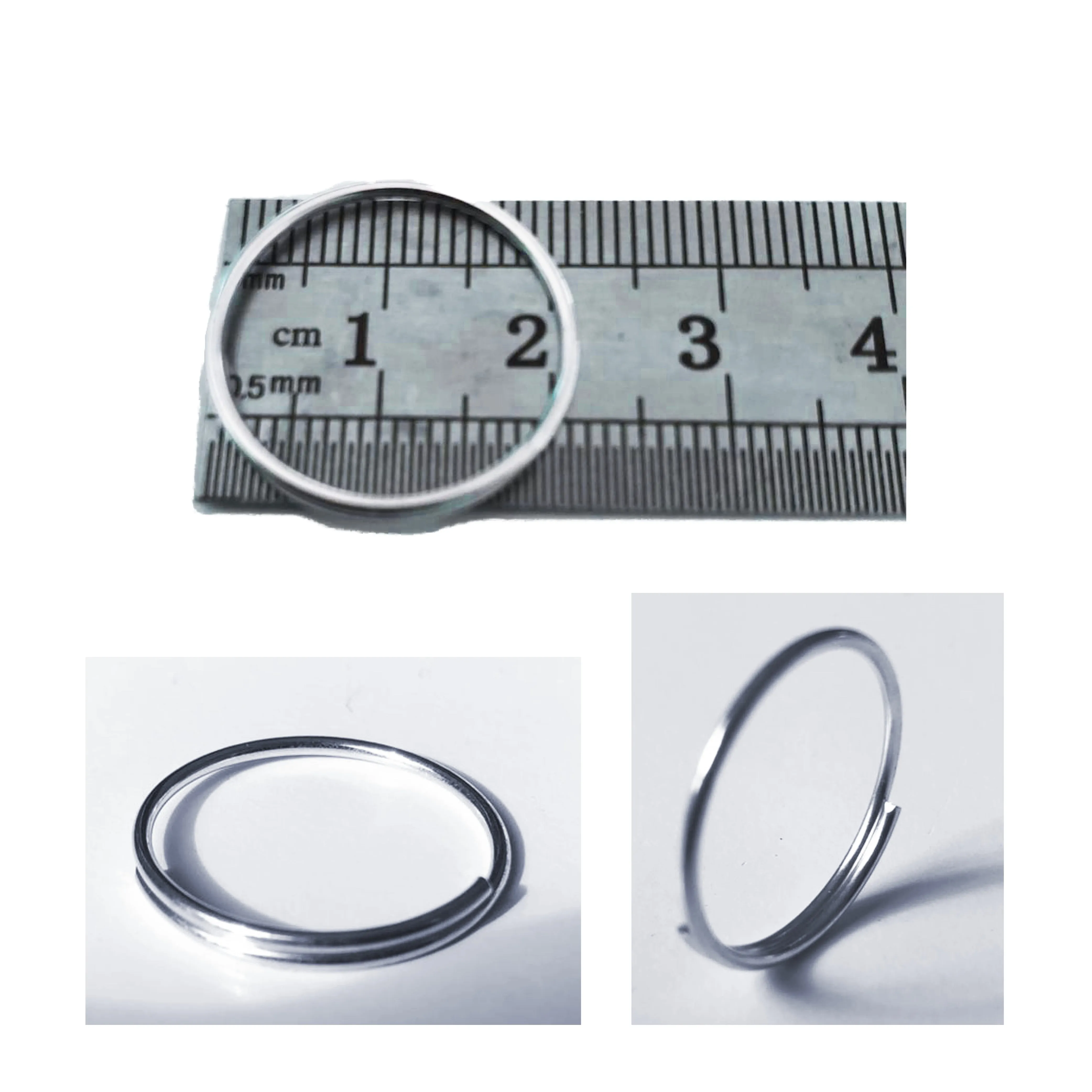 Keyring Key Split Rings Stainless Steel x 200