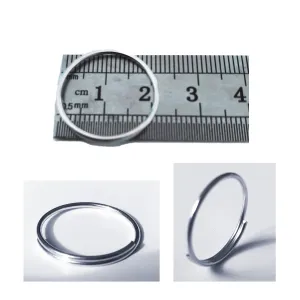 Keyring Key Split Rings Stainless Steel x 200