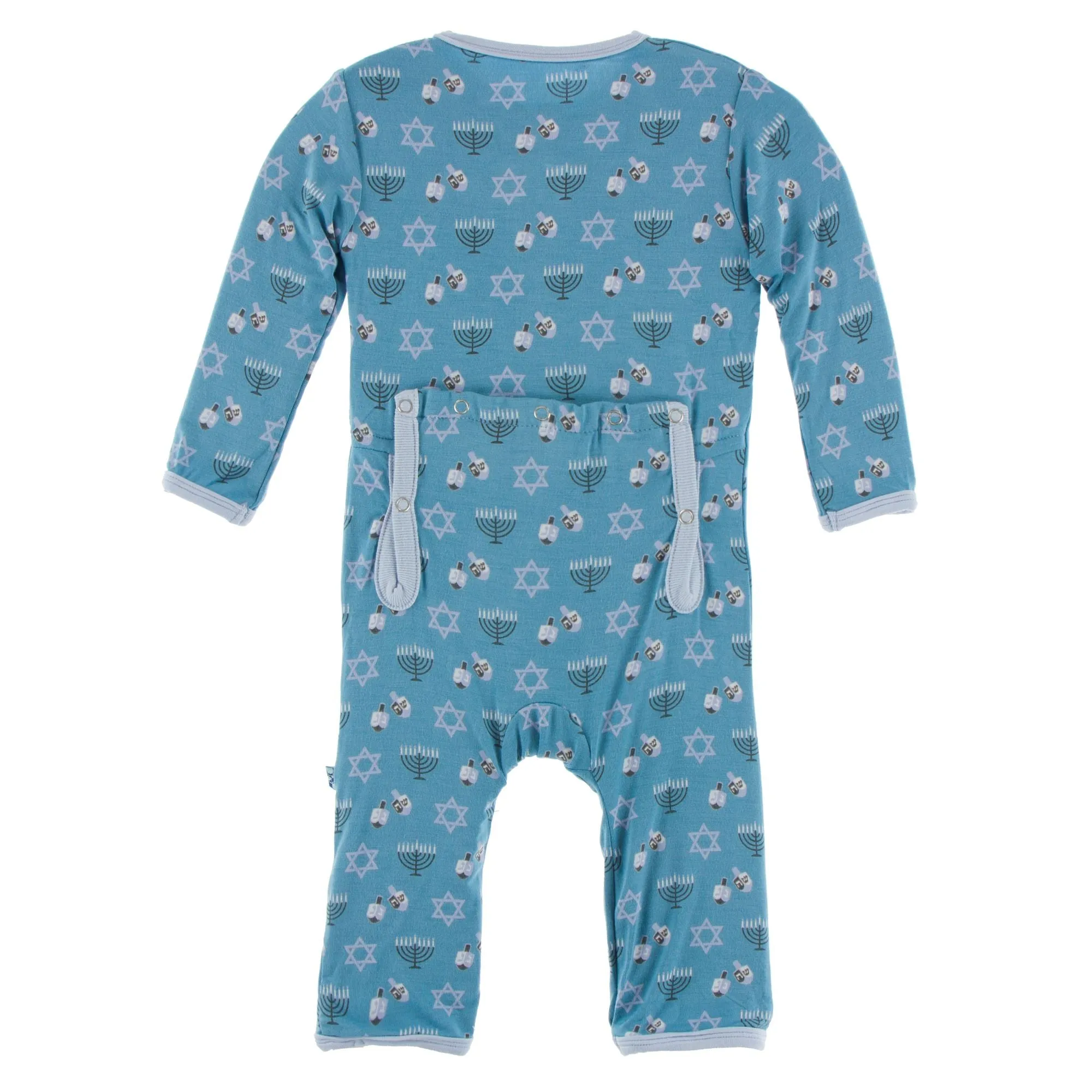KicKee Pants Blue Moon Hanukkah Coverall with Zipper