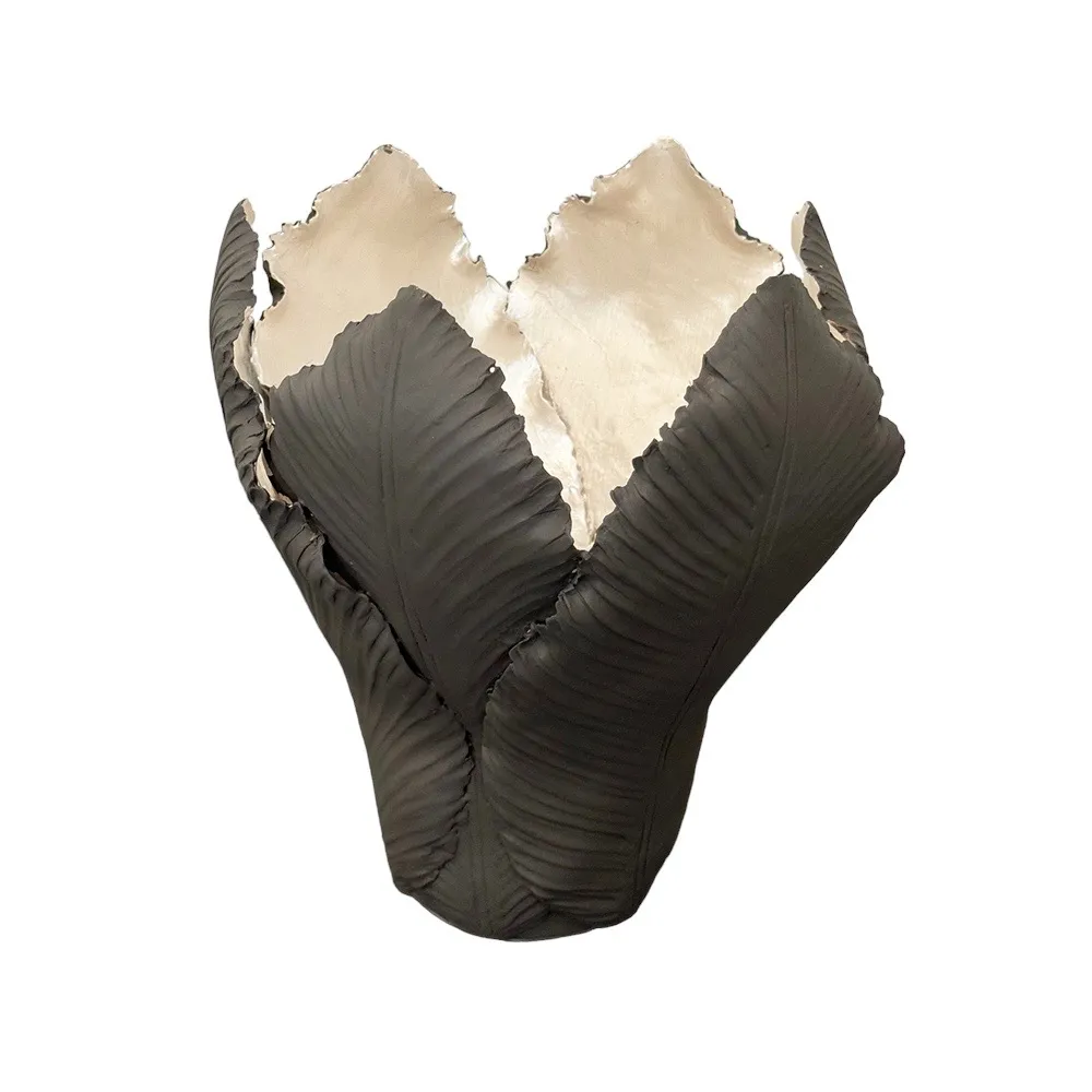 KIDDEE TAMDEE Leaf Candle Holder XL - Grey Pearl