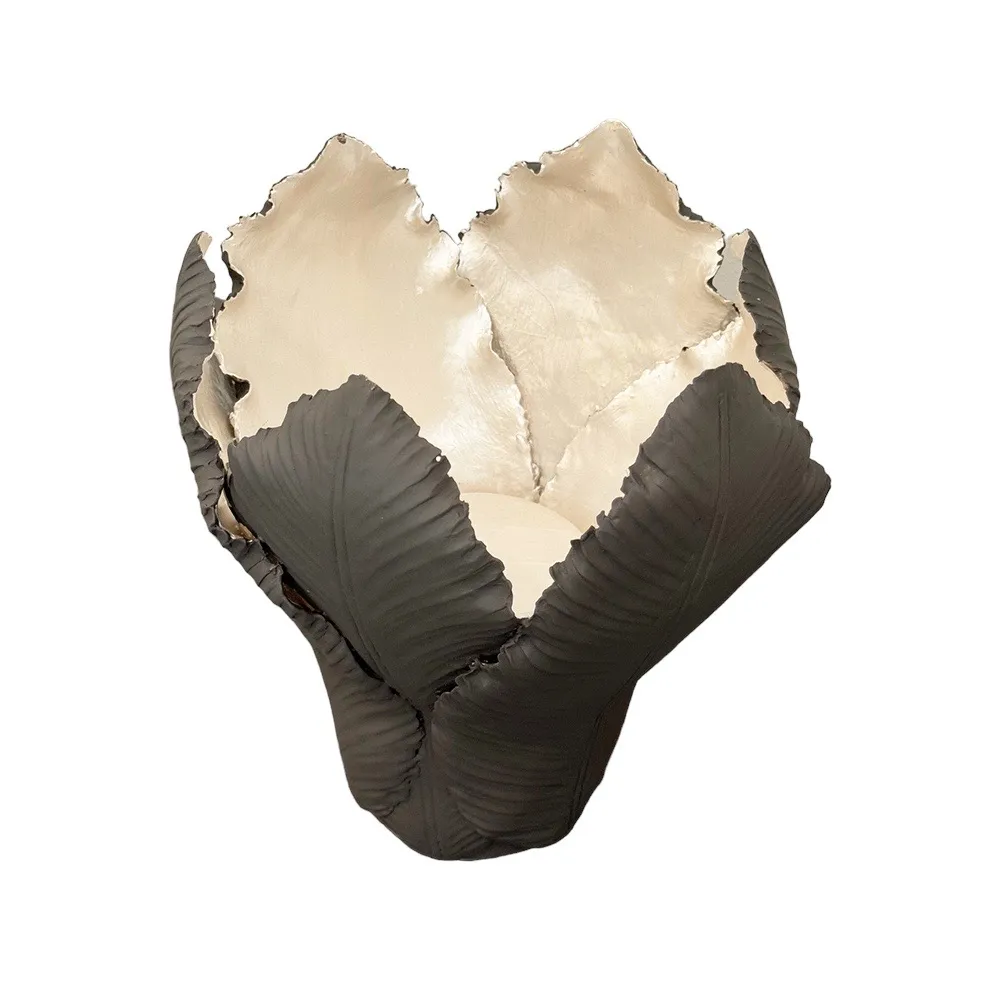 KIDDEE TAMDEE Leaf Candle Holder XL - Grey Pearl