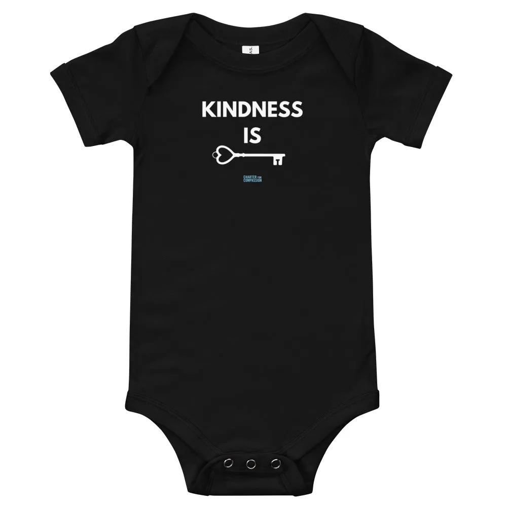 Kindness is Key - Onesie - White Print