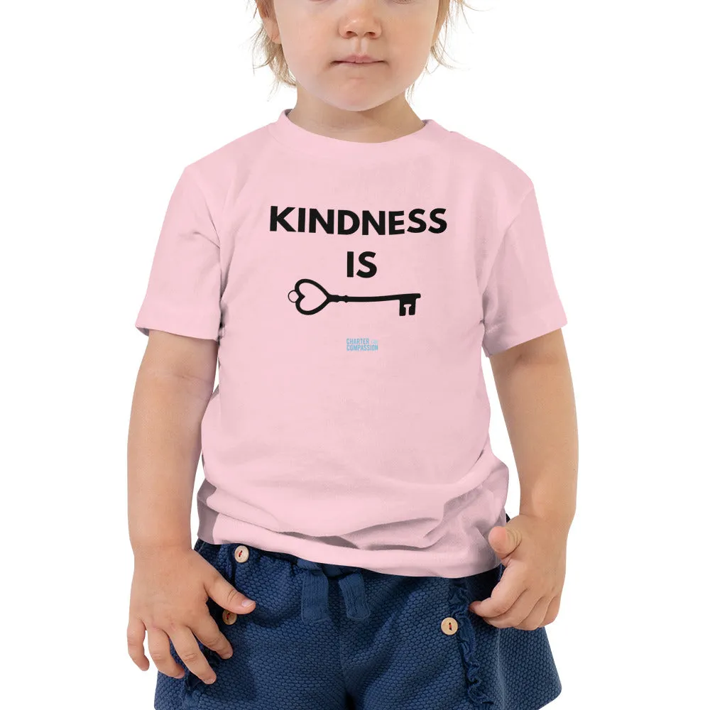 Kindness is Key - Toddler Tee - Black Print