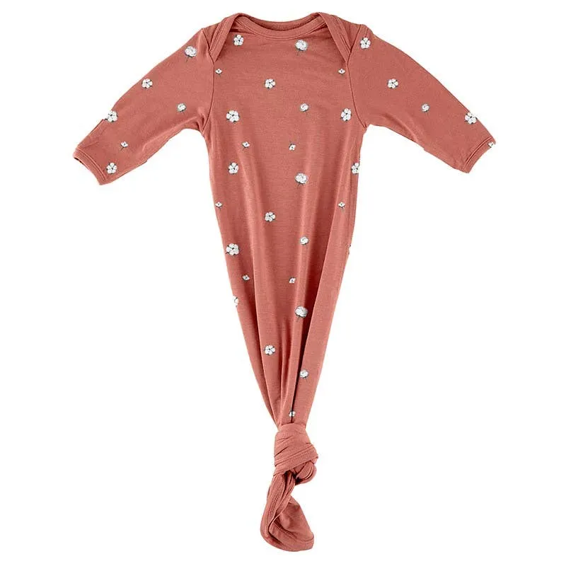 Knotted Gown - Cotton Blossom