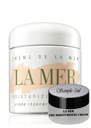 La Mer moisturising cream samples