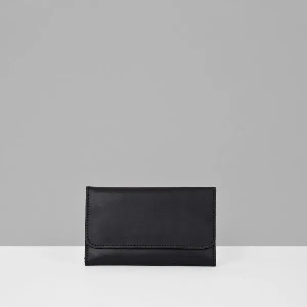 leather wallet S in black