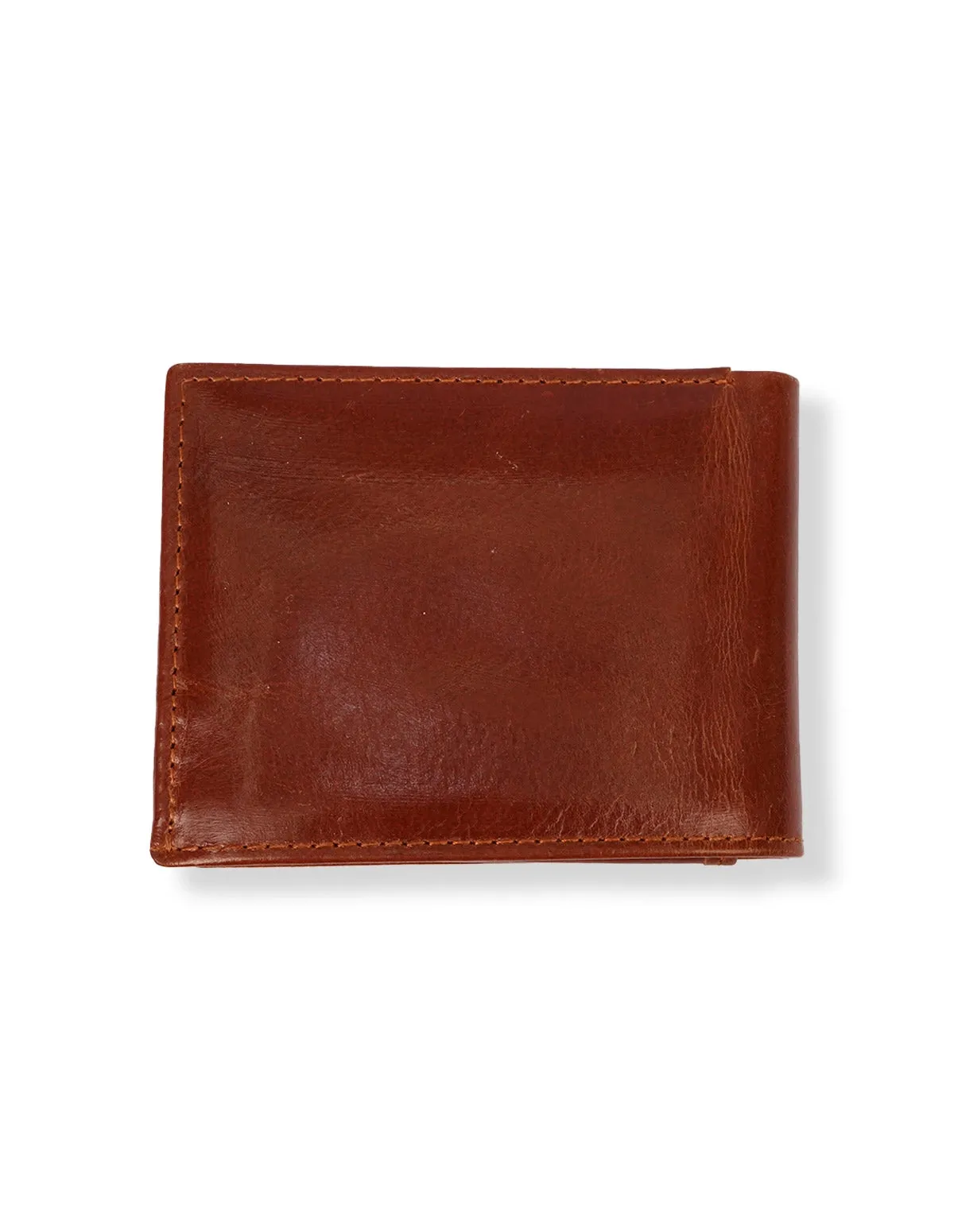 Leather Wallet Tan – Distressed Bifold