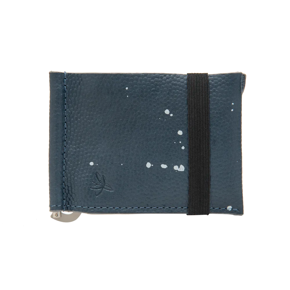 Leather Wallet with Adjustable Money Clip