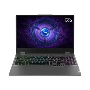 LENOVO LOQ 83DV00J8IN (LUNA GREY), CORE I7-13650HX, 16GB DDR5 (16GB  1SLOT), NVME 512GB, NVIDIA® GeForce RTX™ 4050 6GB GDDR6, Boost Clock 2370MHz, TGP 105W, 194 AI TOPS, 15.6″ FHD (1920×1080) IPS 300nits Anti-glare, 100% sRGB, 144Hz, G-SYNC®