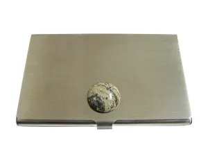 Leopard Skin Agate Gemstone Business Card Holder