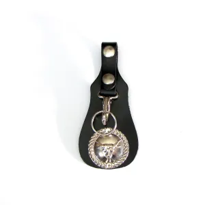 LH08  Key Fob w/ Steer Head Concho