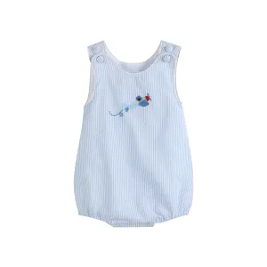 Light Blue Airplane Bubble Romper