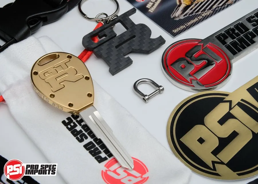 Limited Edition (99pc) 18K Gold Titanium Skyline GT-R Key Blank for R32 / R33