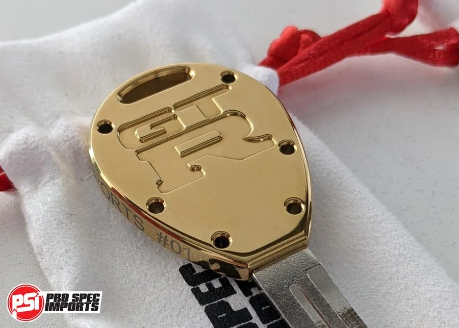Limited Edition (99pc) 18K Gold Titanium Skyline GT-R Key Blank for R32 / R33