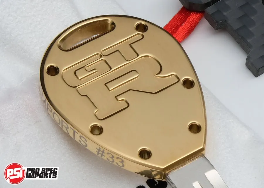 Limited Edition (99pc) 18K Gold Titanium Skyline GT-R Key Blank for R32 / R33