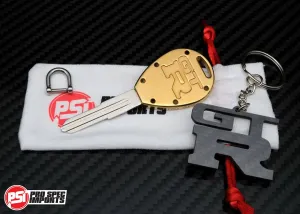 Limited Edition (99pc) 18K Gold Titanium Skyline GT-R Key Blank for R32 / R33
