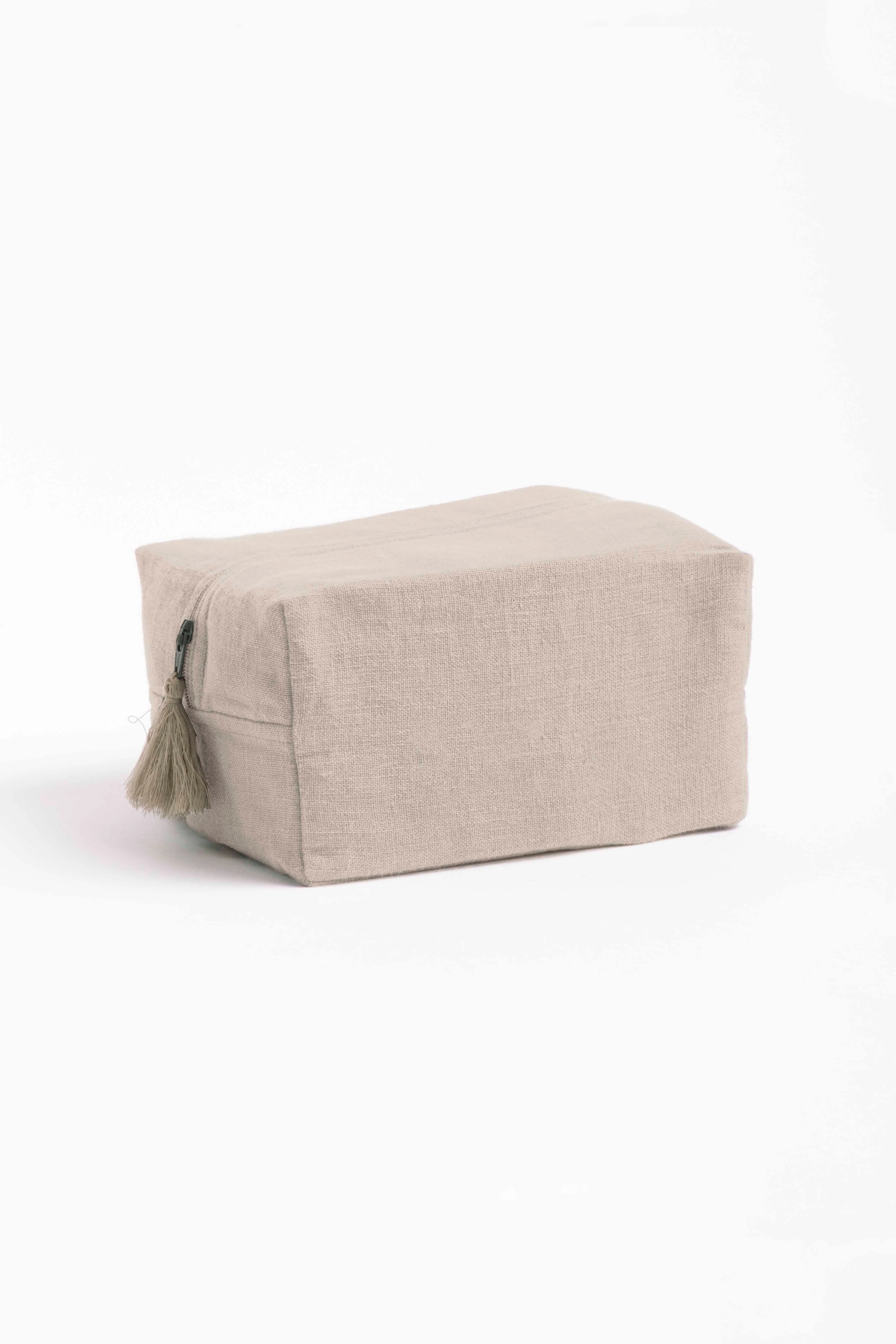 Linen Pouch-Angora White