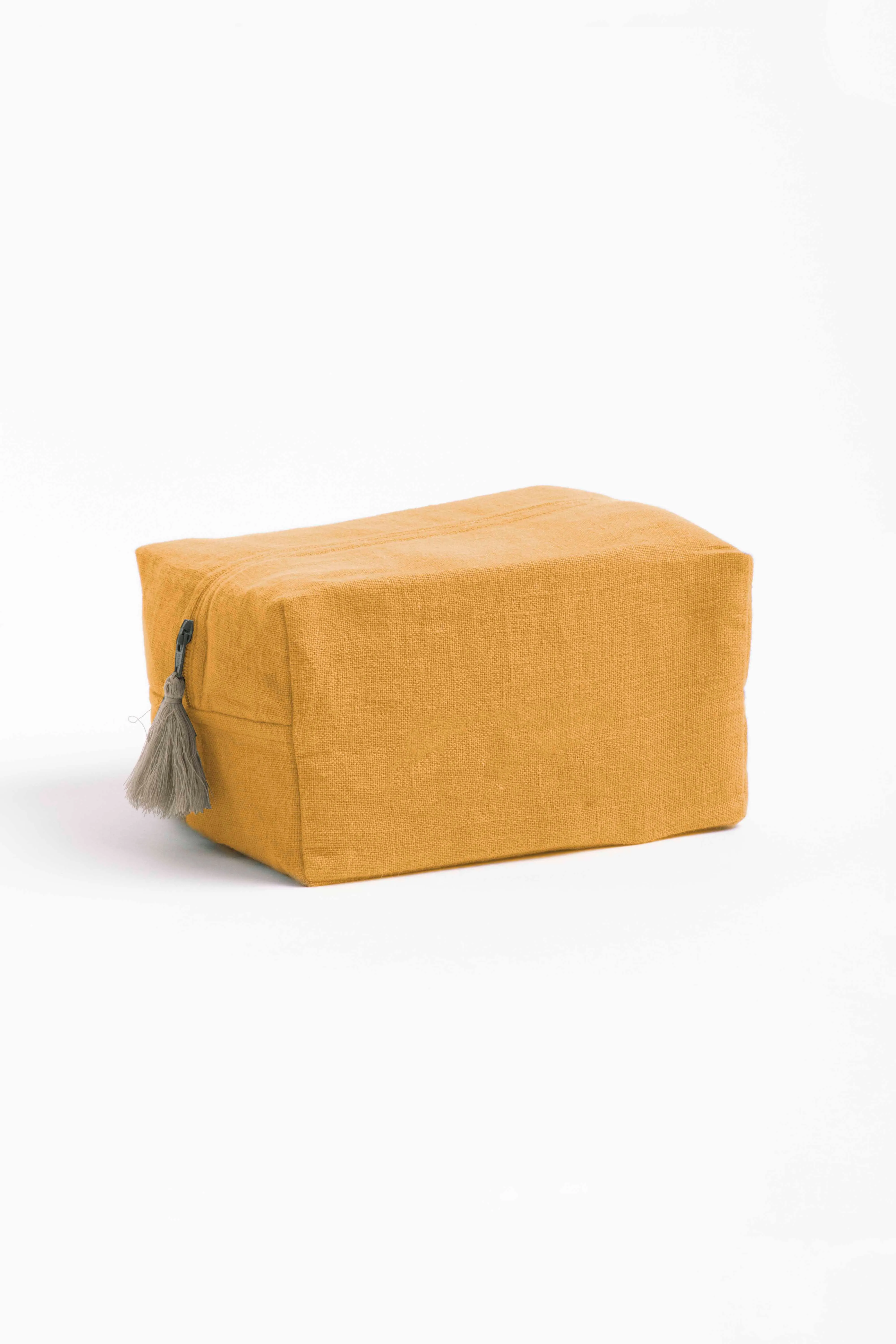 Linen Pouch-Angora White