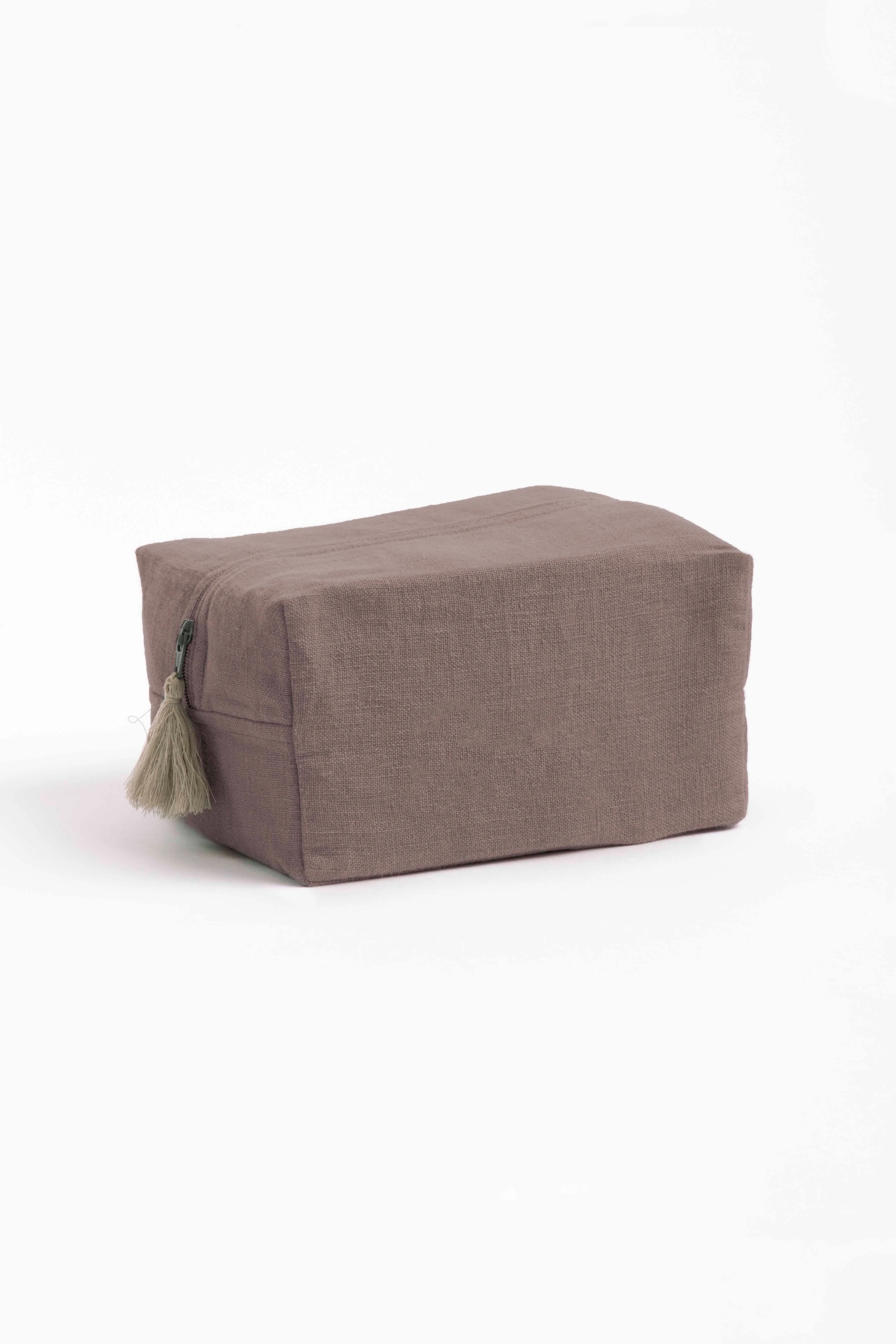 Linen Pouch-Angora White