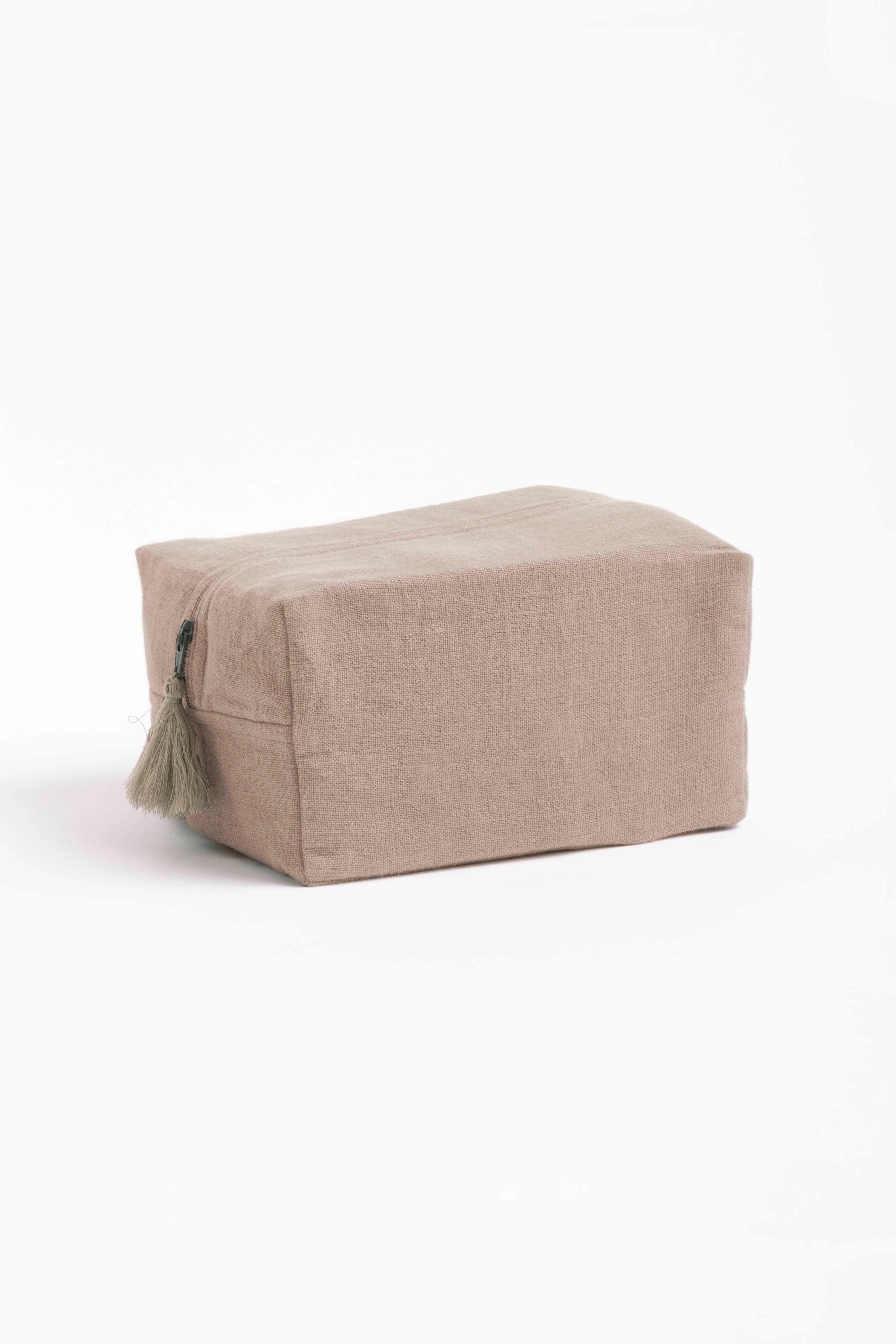 Linen Pouch-Angora White