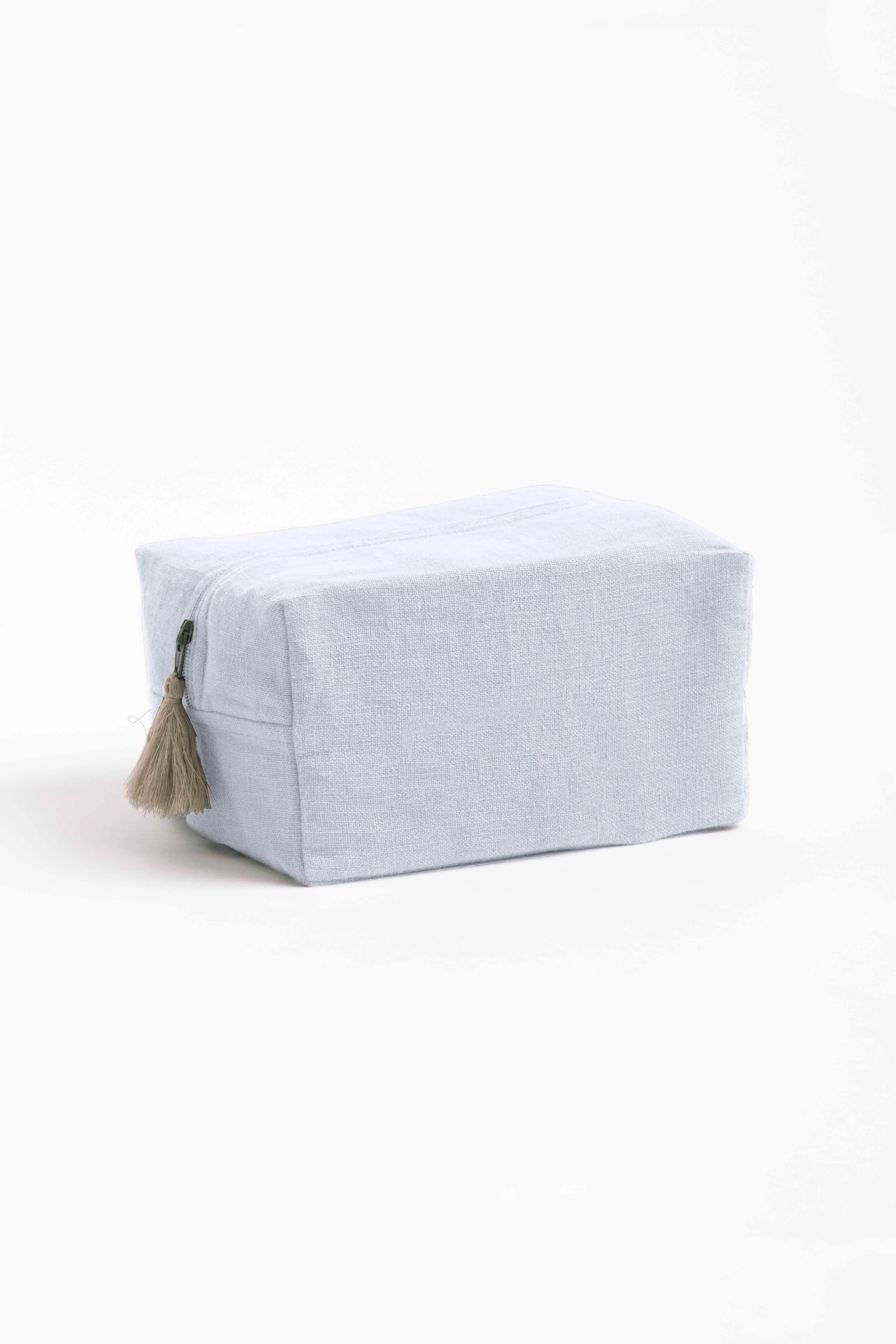 Linen Pouch-Angora White