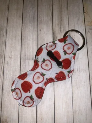 Lip Balm Holder Key Chain - Apple