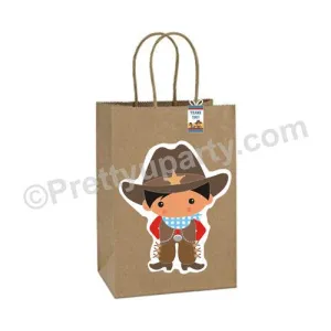 Little Wrangler Theme Gift Bags - Pack of 10
