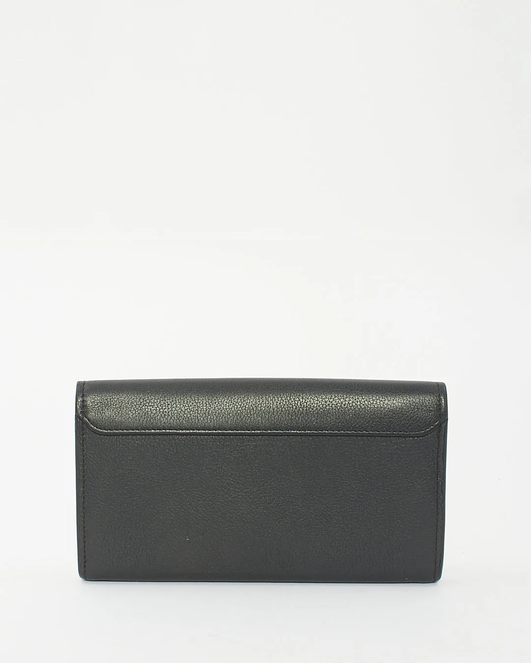 Louis Vuitton Black Leather My Lock Me Long Wallet
