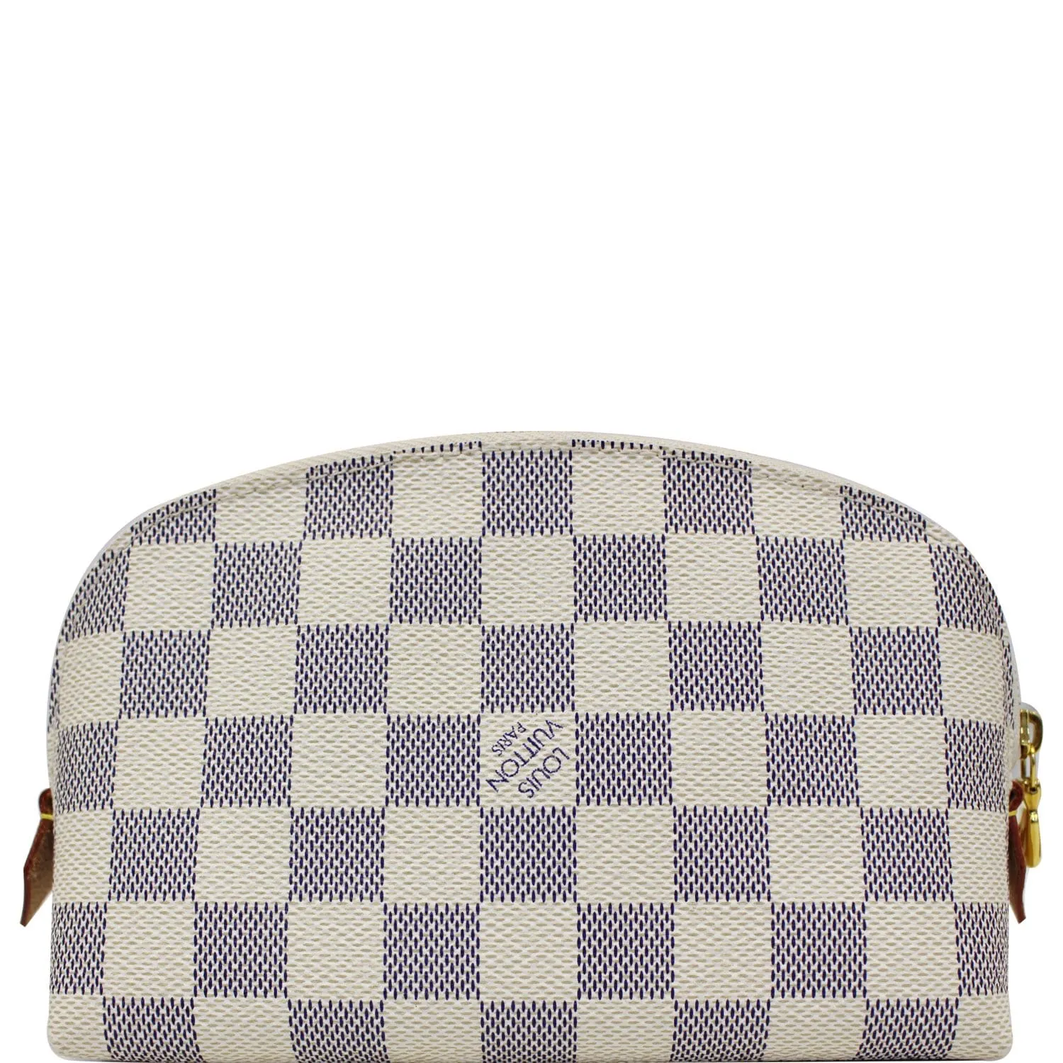 LOUIS VUITTON Damier Azur Cosmetic Pouch White