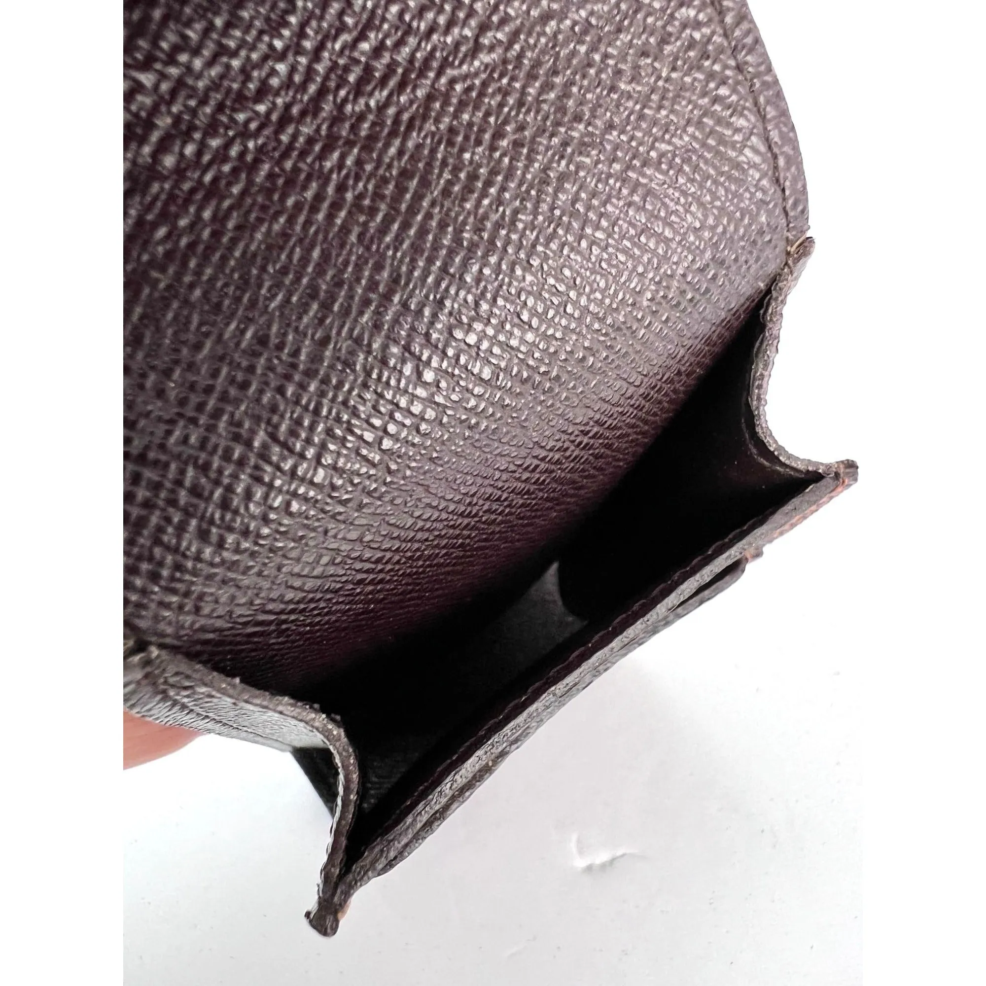 LOUIS VUITTON Damier Ebene Cigarette Card Cosmetic Case Pouch