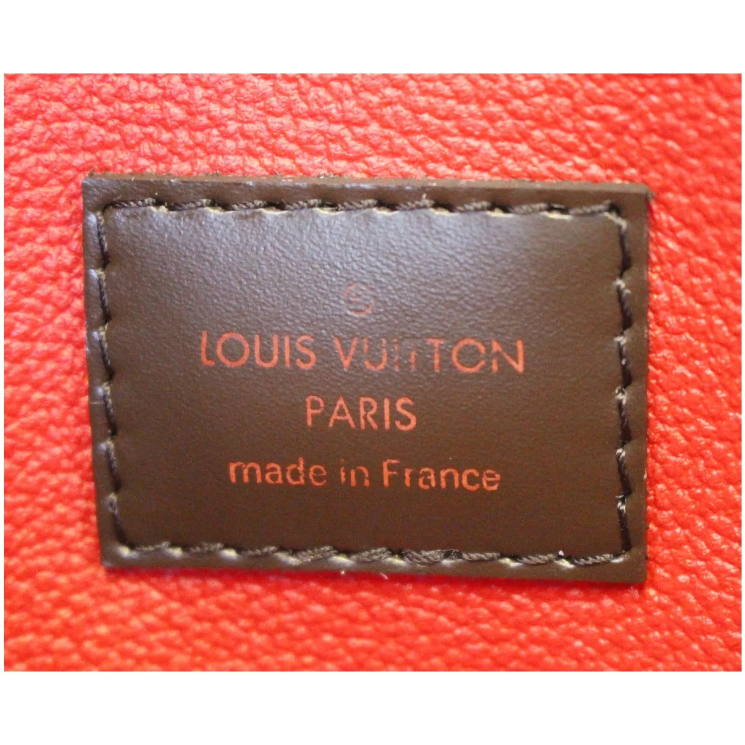 LOUIS VUITTON Damier Ebene Cosmetic Pouch Brown