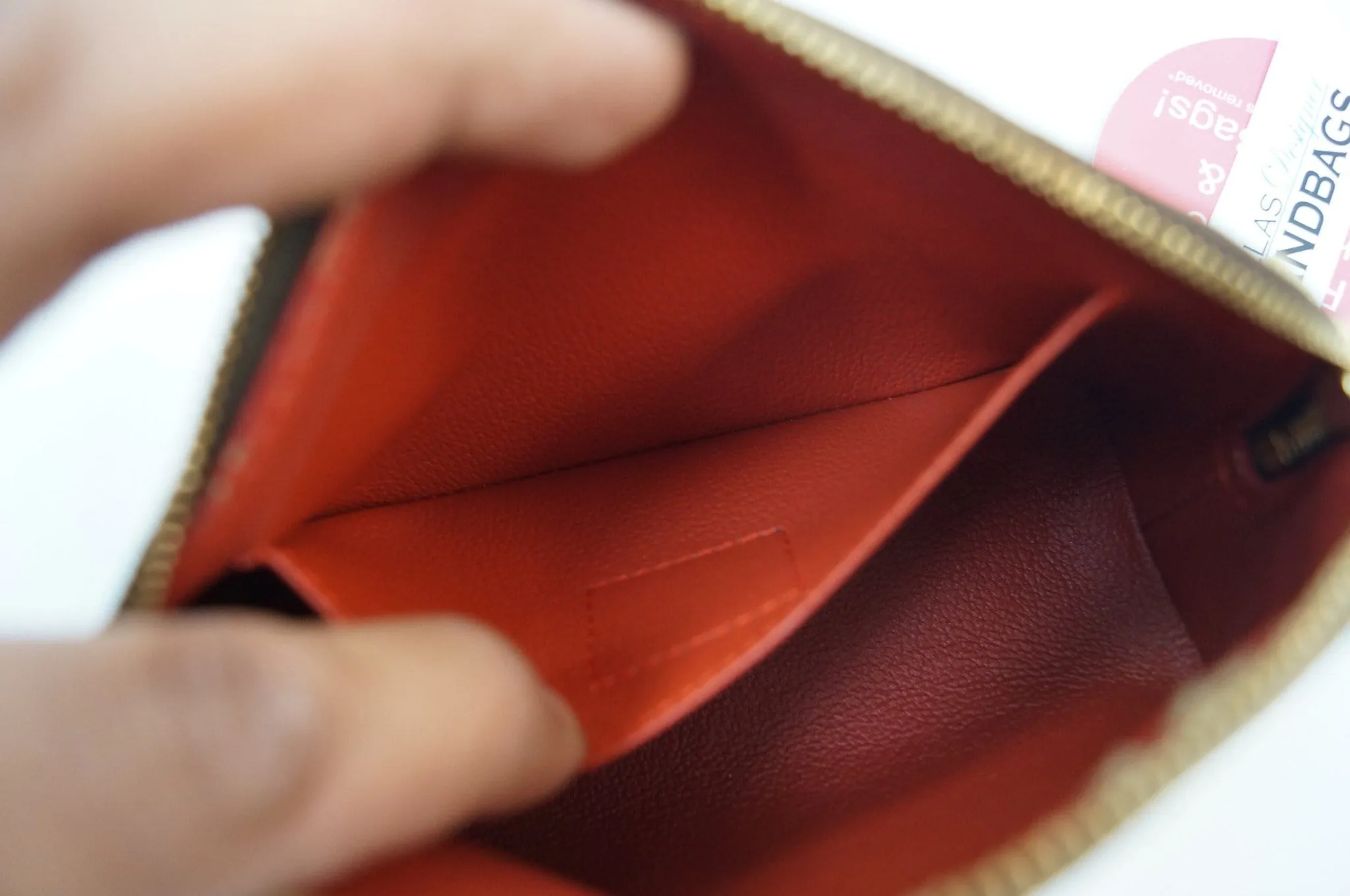 LOUIS VUITTON Damier Ebene Pochette Cosmetic Pouch