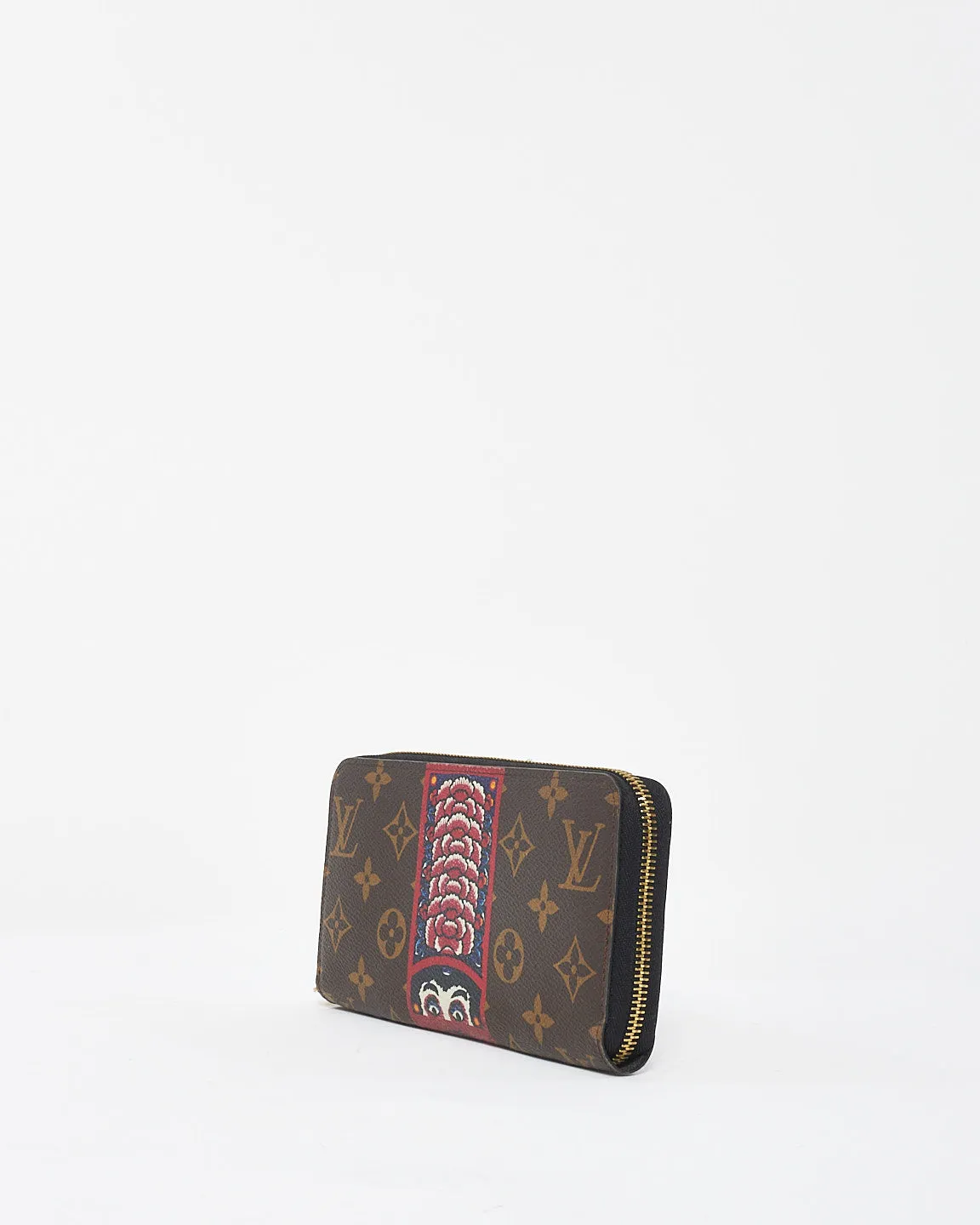 Louis Vuitton Monogram Canvas Kansai Yamamoto Kabuki Dharma Zippy Wallet