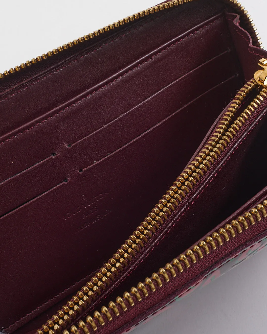 Louis Vuitton Pink Monogram Vernis Leopard Long Zippy Wallet