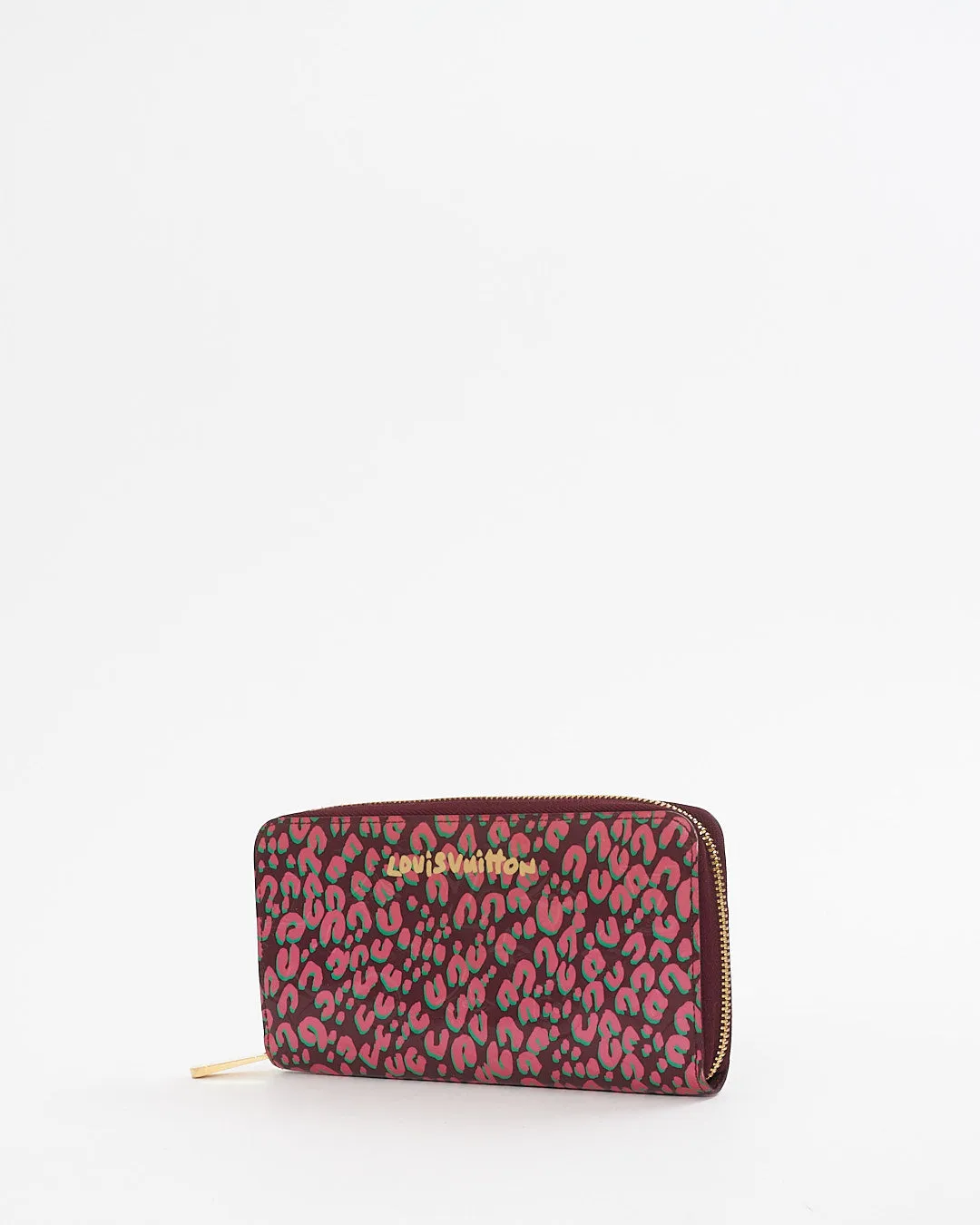 Louis Vuitton Pink Monogram Vernis Leopard Long Zippy Wallet