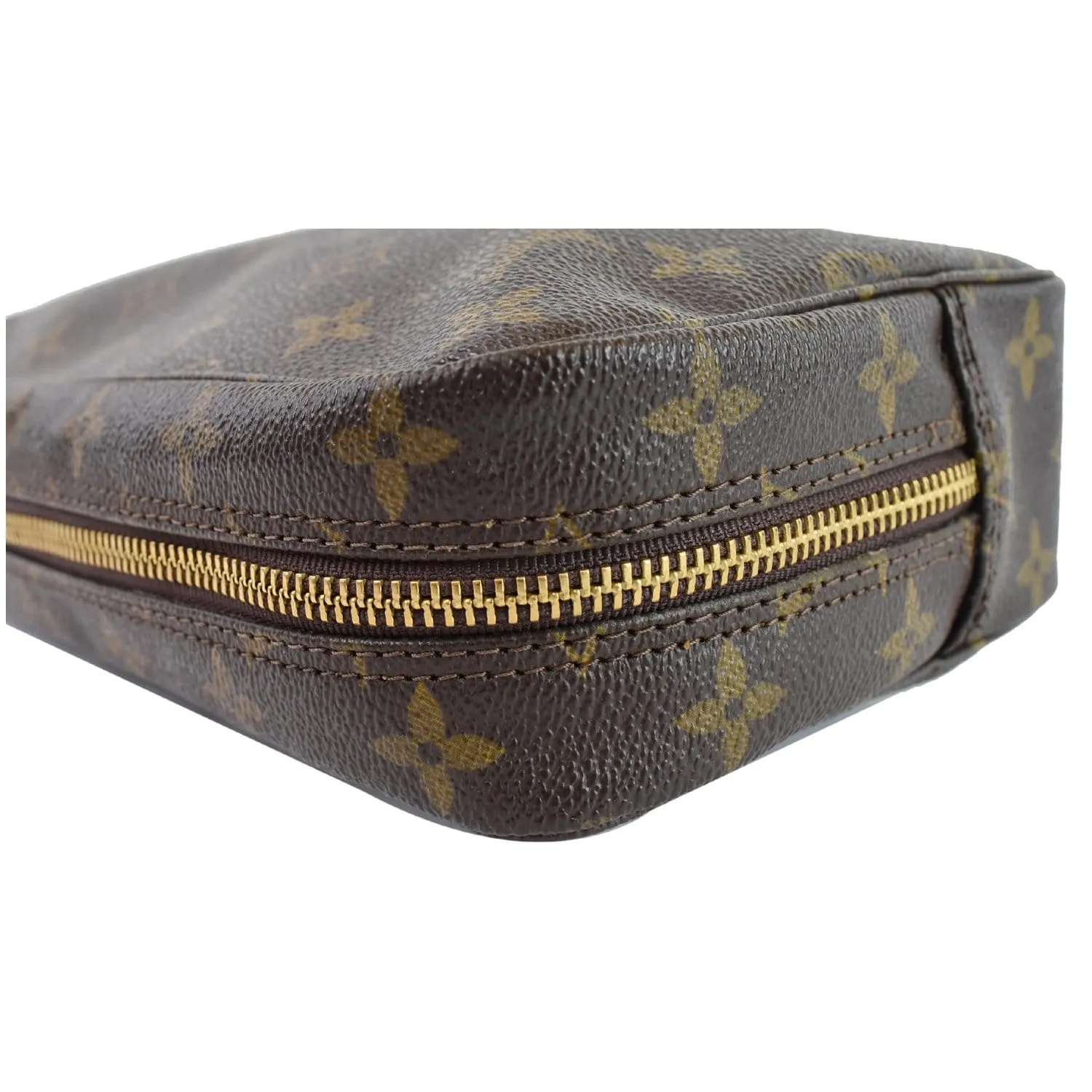 LOUIS VUITTON Trousse Toilette 23 Monogram Canvas Cosmetic Pouch Brown